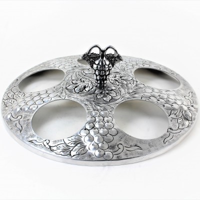 22863-GRAPE PUNCH BOWL COVER FOR WINE HOLDER ( PUNCH BOWL SOLD SEPARATE)